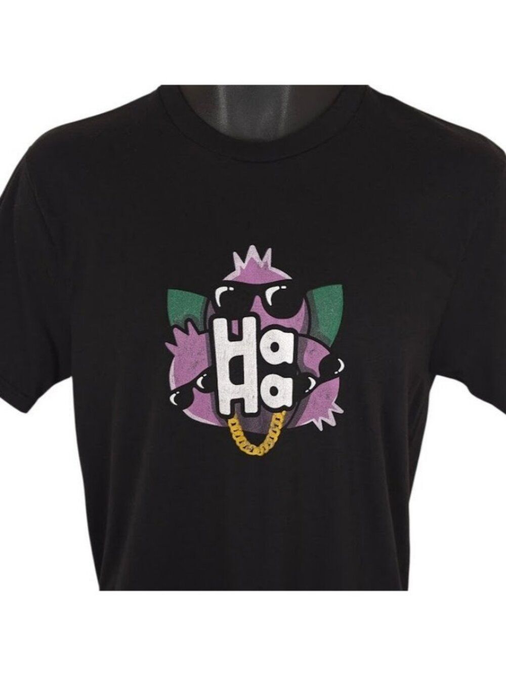 HaHa Blueberry Edibles T Shirt Mens Size Small Black Cannabis Planet 13